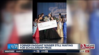 Pageant winner still waiting for scholarship