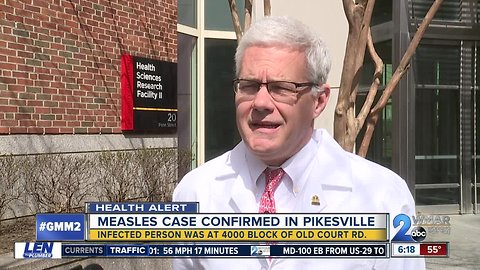 Measles documented in Pikesville