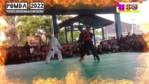 Laga #partaifinal #iaimajambi vs #unja Pencak Silat #POMDA2022