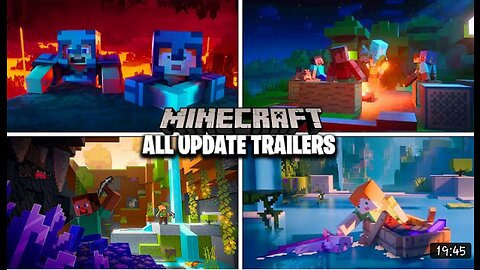 All Minecraft animated update trailers