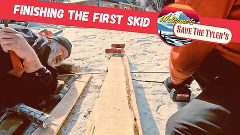 Finishing the first skid