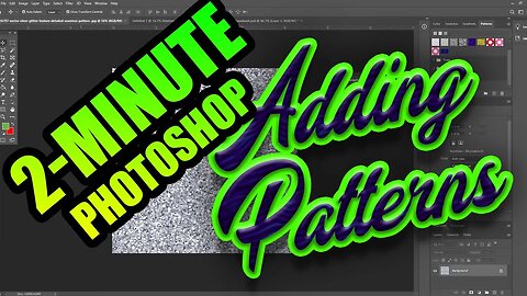 2 Minute Photoshop Tutorial for Dye Sublimation - Adding Textures/Patterns to Text