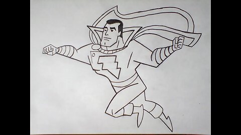 How to Draw Shazam from the DC Universe