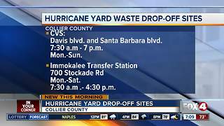 New hurricane yard waste drop-off sites