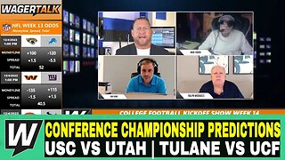 Happy Hour CFB Kickoff Show | Conference Championship Predictions | USC vs Utah | Tulane vs UCF