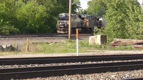 Norfolk Southern Tanker Train with CSX Power from Berea, Ohio May 28, 2022
