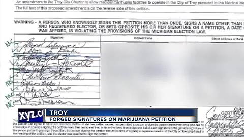 Troy police investigating fake medical marijuana petition signatures