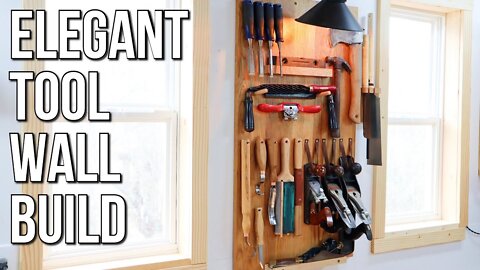 Simple Elegant Tool Wall Build | Woodworking | Hand Tools