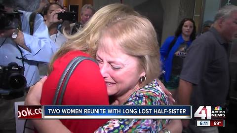 Two women reunite with long lost half-sister