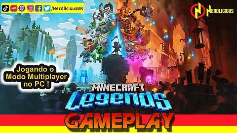 🎮 GAMEPLAY! Jogando o Modo Multiplayer de MINECRAFT LEGENDS no PC! Confira a Gameplay!