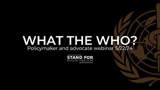 WHO Webinar with Valerie Borek + Alex Newman | Stand for Health Freedom