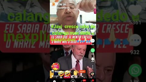 5 Dedos de lula ? Lula com 5 Dedos? Sósia a 5 dedos. O povo não é bobo . cadê o lula?