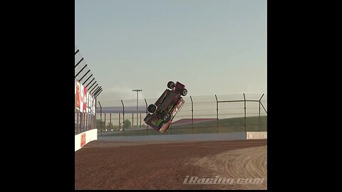 Massive Crash! Head-On Into Wall then Flipping iRacing Dirt Modified! 🏁