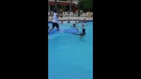 Kid running on water pulls off epic trick shot