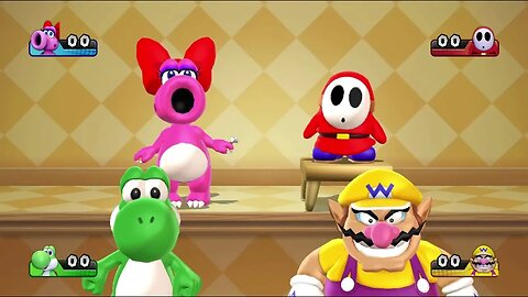 Mario Party 9 Garden Battle - Birdo vs Shy Guy vs Yoshi vs Wario