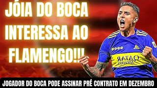 FLAMENGO TEM INTERESSE EM JÓIA DO BOCA JÚNIORS/JOGADOR PODE ASSINAR PRÉ CONTRATO EM DEZEMBRO.