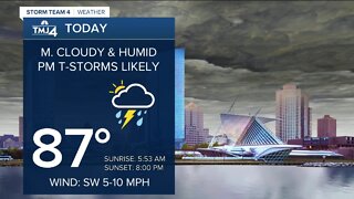 Thunderstorms likely Monday afternoon