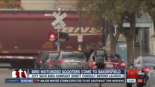 Bird Scooters hit downtown Bakersfield