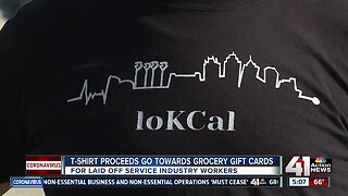 T-shirt proceeds go toward grocery gift cards