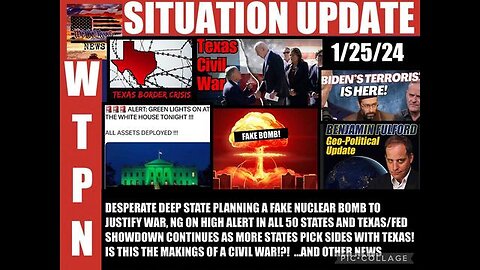 SITUATION UPDATE: DESPERATE DEEP STATE PLANNING A FAKE NUCLEAR BOMB TO JUSTIFY WAR! GUARD ON HIGH...