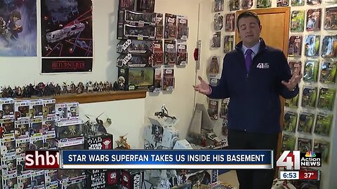 Star Wars superfan shows off his basement