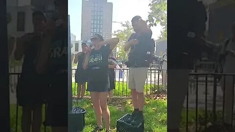 Saving #Israeli Israeli Democracy Rally at Brooklyn Bridge Park with Song. 7/23/23 #Israel