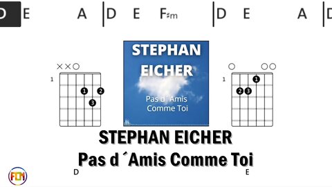STEPHAN EICHER Pas d´Amis Comme Toi - FCN Guitar Chords & Lyrics HD
