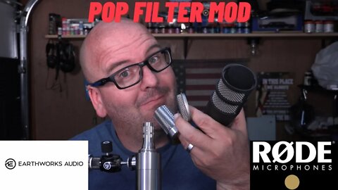 RodeCasterPro 2 powering Earthworks and Procaster Mic Pop filter Mod