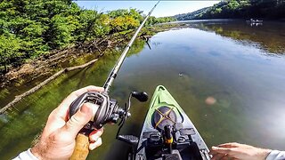 FIRST kayak river float - Exploring NEW fishing spots!