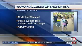 Woman accused of shoplifting