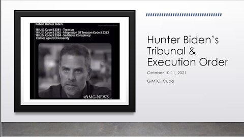 Hunter Biden's Tribunal and Execution Order