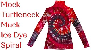 Tie-Dye Pattern: Christmas Mock Turtleneck Muck Ice Dye