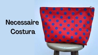 Necessaire com costura rápida e simples