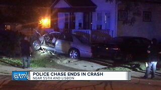 Police chase ends in serious crash in Milwaukee