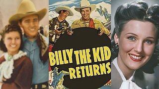 BILLY THE KID RETURNS (1938) Roy Rogers, Smiley Burnette & Lynne Roberts | Western | COLORIZED
