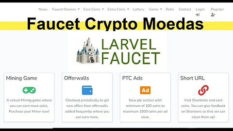 💥Larvel Faucet💥Bitcoin, Litecoin ou Dogecoin GRATIS💥PROVA de PAGAMENTO💥