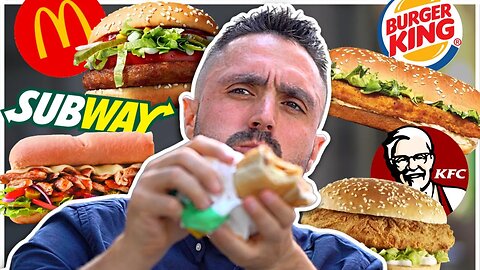 McDonald's VS KFC VS Burger King VS Subway (Vegan Edition)