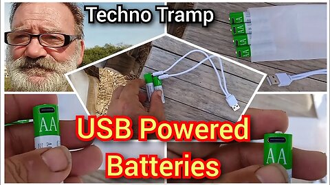 USB Powered Rechargeable Batteries Unboxing : Techno Tramp