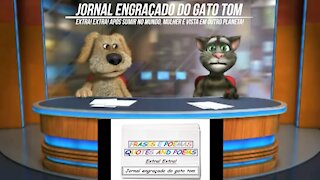 Jornal engraçado do gato tom: Após sumir no mundo, mulher é vista em planeta! [Frases e Poemas]