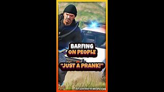 Barfing on people. its just a prank #gtaclips Ep 588 #gtamemes #gta5funny