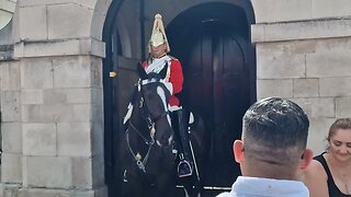 tourist reactions with the horse and arches #horseguardsparade