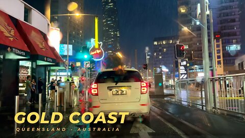 Australia Night Drive 4K on The Gold Coast || 4K HDR Dolby Vision