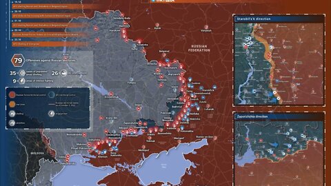 Ukraine War Update Rybar Map for October 22-23, 2022, Starobilsk Soledar Donetsk Zaporozhye