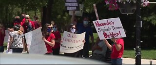Protestors challenge proposed education funding cuts at special legislative session