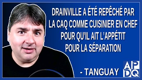 Drainville aurait-dû dire qu’il a été repêché par la CAQ comme cuisinier en chef