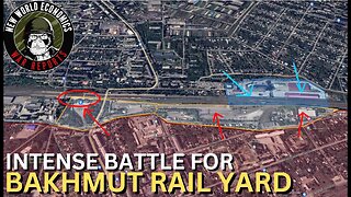 Intense Battle for Bakhmut Rail Yard