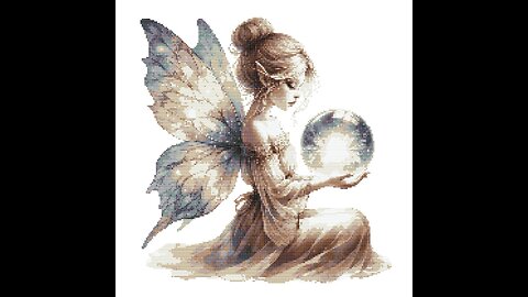 FAIRY CRYSTAL BALL Cross Stitch Pattern by Welovit | welovit.net | #welovit