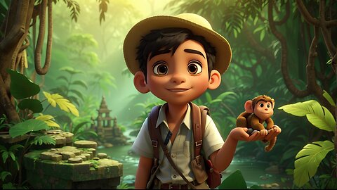 "The Jungle Secret: A Boy and His Monkey Companion"