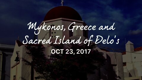 Beautiful Mykonos Greece - October 2017