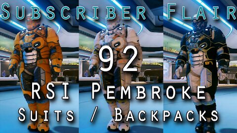 Star Citizen Subscriber Flair 92 - Pembroke Heavy armor and backpack